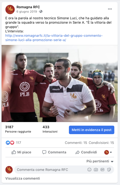 Romagna RFC - Facebook